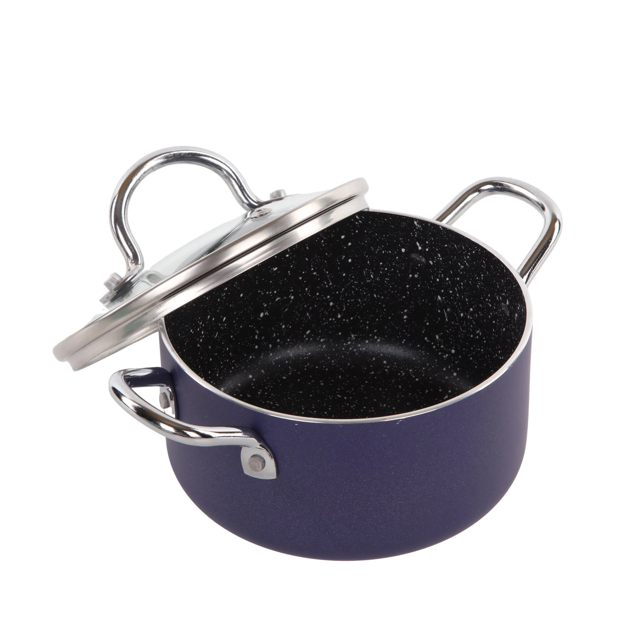 Kitchenware Supplies High Quality Nonstick Pressed Aluminum Stockpot Mini Casserole