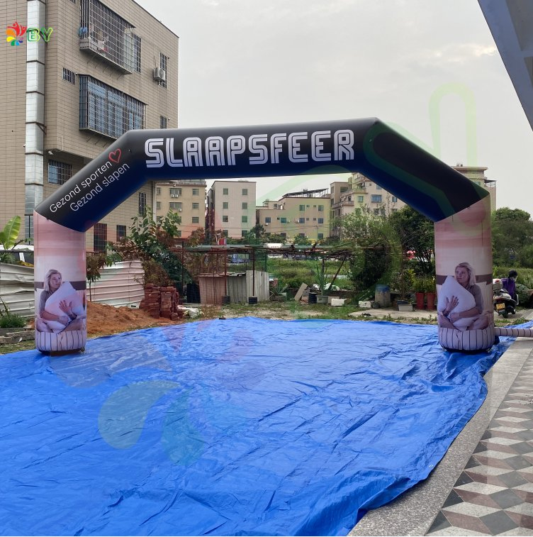 Customized Logo Outdoor Advertising Finish Line Inflatable Strong Arch Inflatable Welcomed Entrance Inflatable Arch