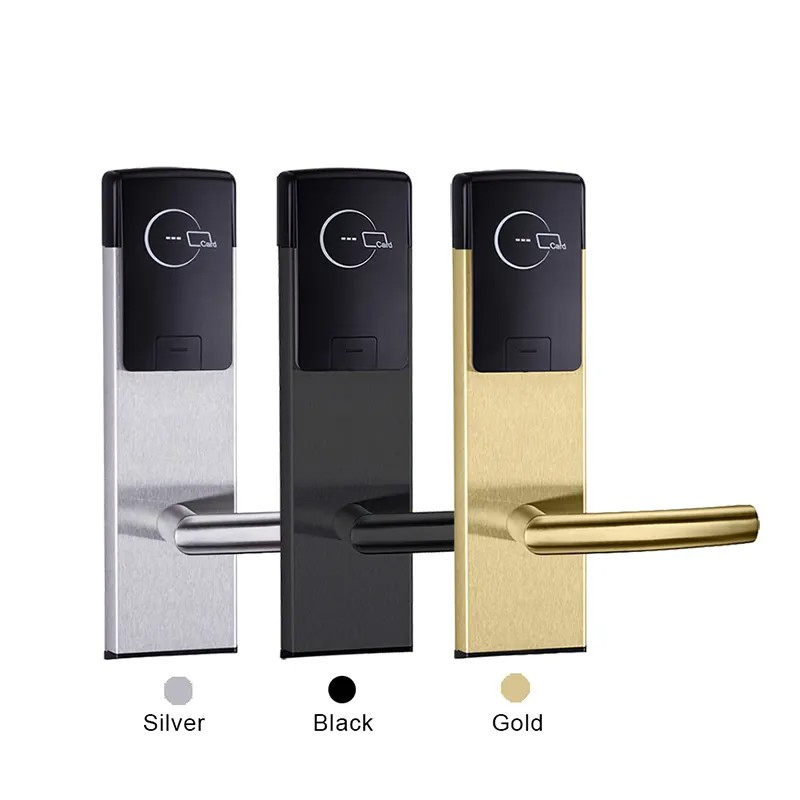 Card Door Lock Electronic Door Handle Lock Smart Hotel Wireless Door Lock