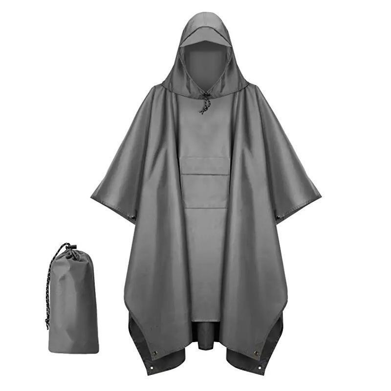 Hiking Poncho Canopy Raincoat Rain Adult Poncho