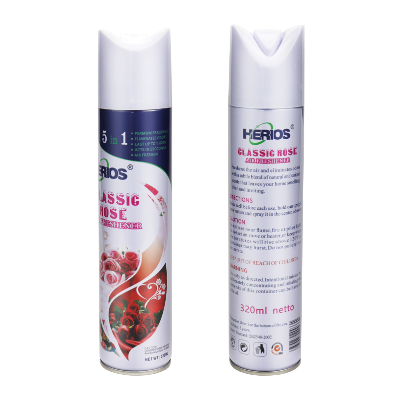 Different Perfume 320ml Herios Aerosol Air Freshener Spray Fresh Air Spray