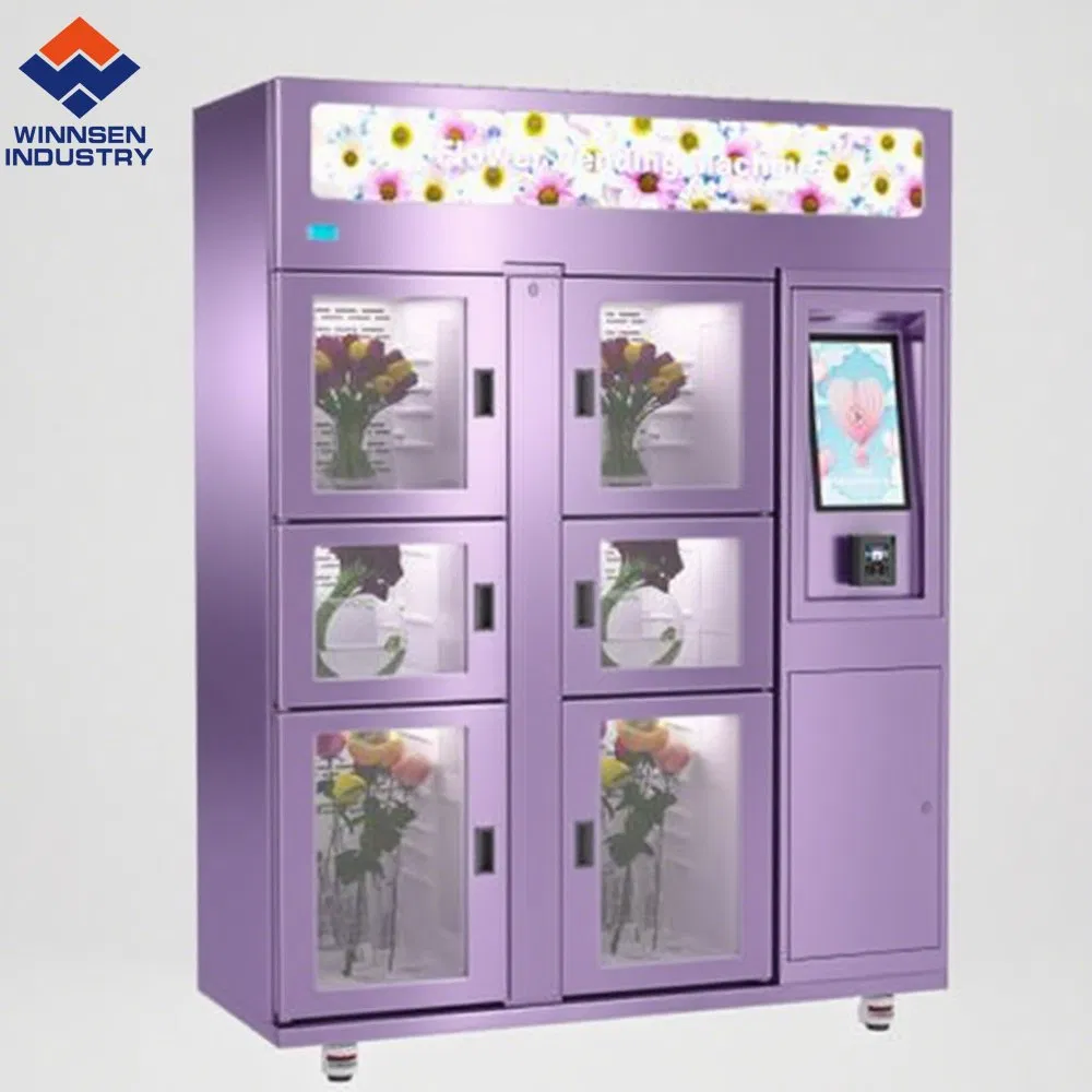 Instant Satisfaction Flower Vending Machine Space-Efficient with WiFi