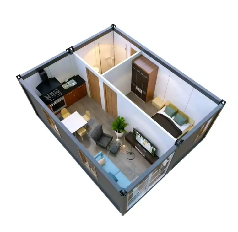 High Quality Tiny House 20 40FT Portable Customized Design Camping Container House for Office Studio Living