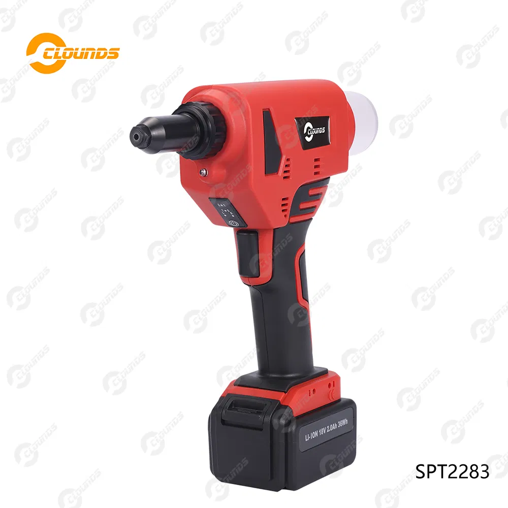 Spt2284 4.0-6.4mm Rechargeable Heavy Duty Brushless Cordless Hand Riveter Gun