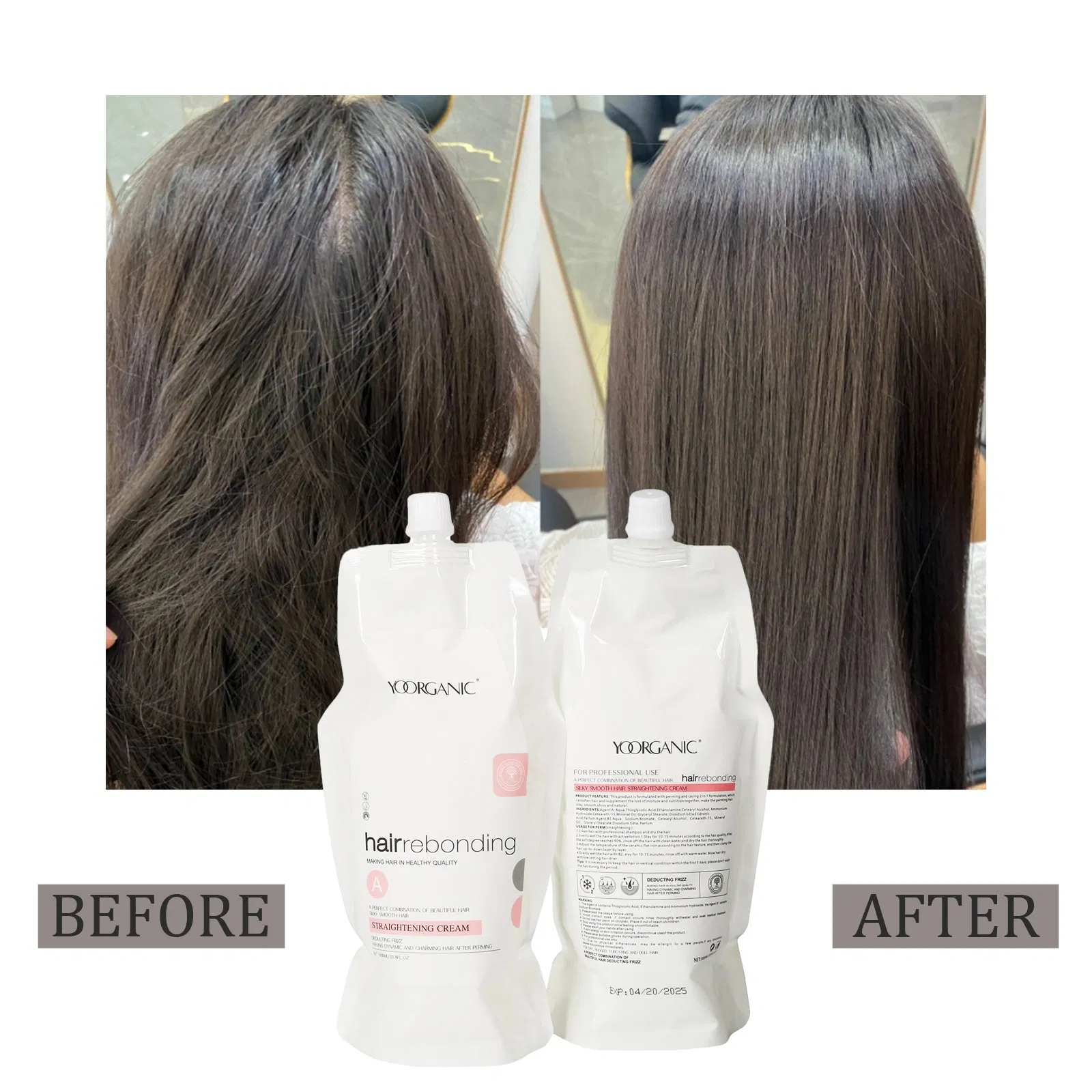 Healthy Hair Rebonding Products Hair Straightening Hair Perm for Professional Salon Use