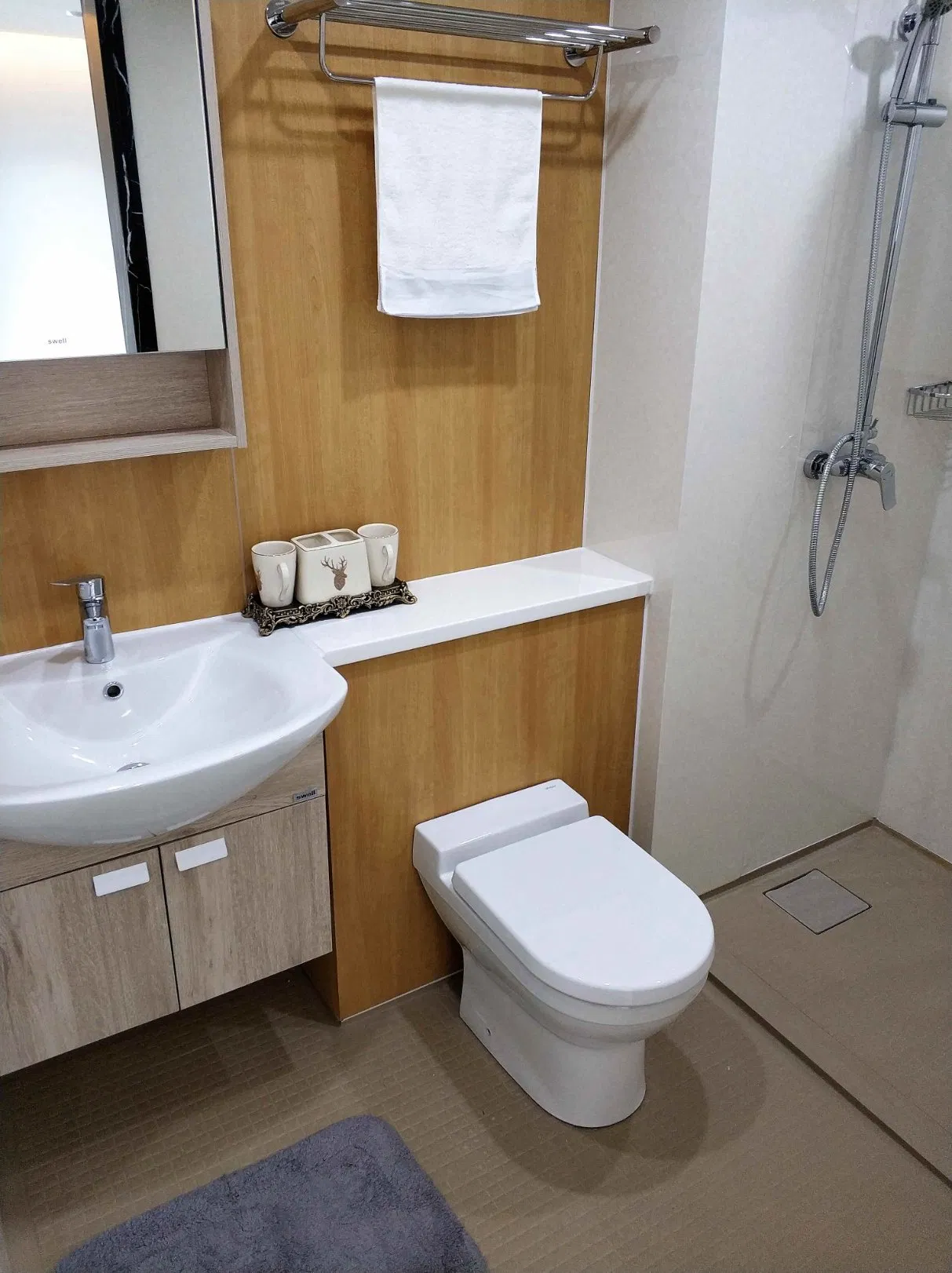 Most Convenient International Exhibition Bestseller Tongnai SMC Integrated Toilet SMC Bathroom