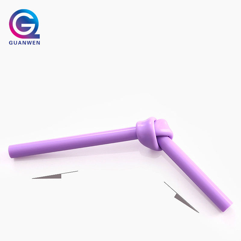 Wholesale Eco Friendly Big Foldable Collapsible Silicone Straw Drinking Cups Reusable Straws