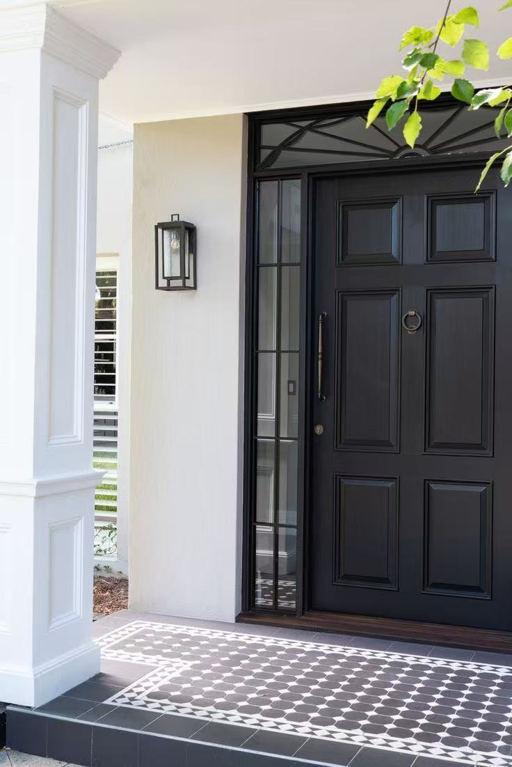Modern-Style Cast Metal Front Entrance Door