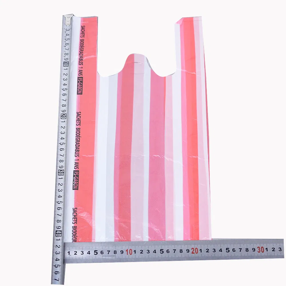 PE Can Be Customized Printing and Packaging Suitable Home Delivery Stores Kitchens Multi-Purpose Vests Styles and T-Shirt Bags