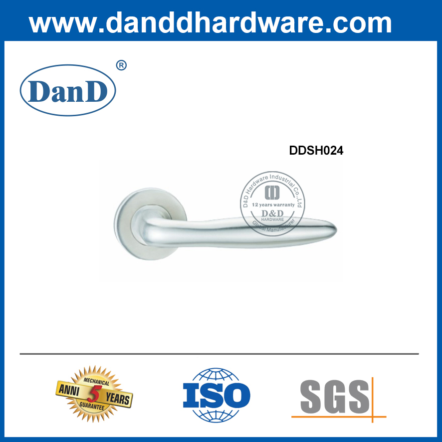 Single Door Double Side Solid Lever Handle High-Quality Stainless Steel Door Handle