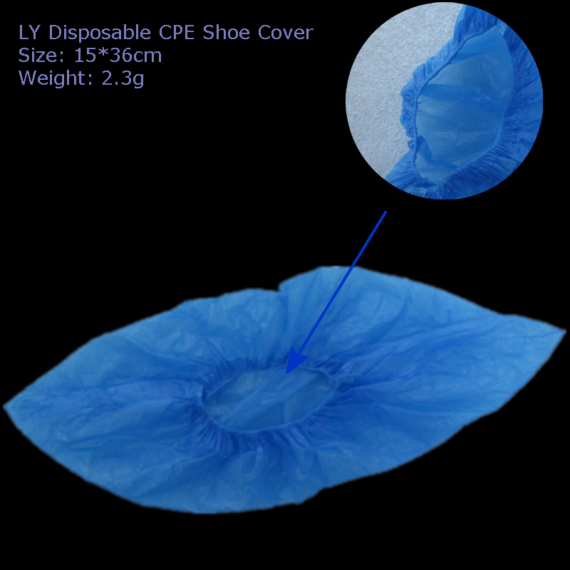Ly CPE Plastic Blue Shoecover (LY-SC)