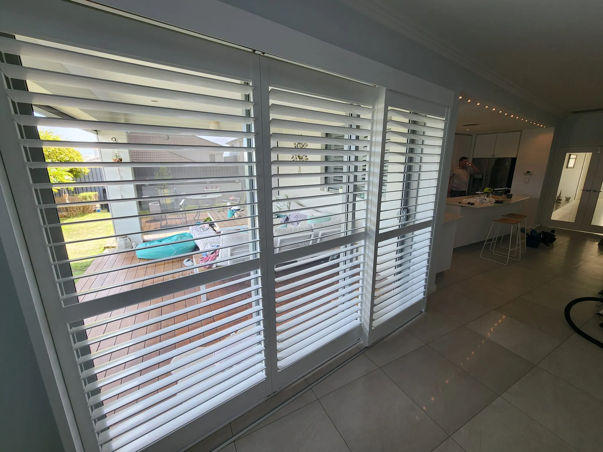 Sliding Shutter Systems Tracking Shutters for The Movement of Louvre Doors