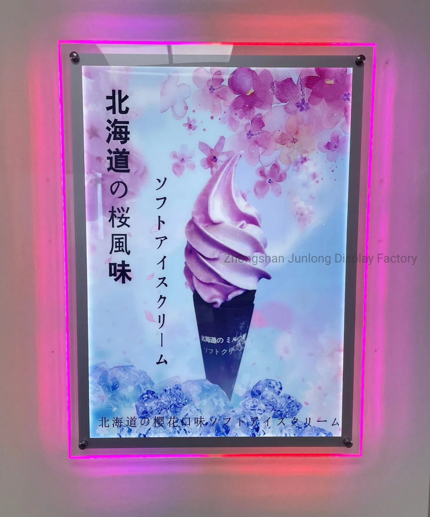 Customized Crystal Light Box Restaurant LED Menu Board Flashing Advertising Illuminated Signs