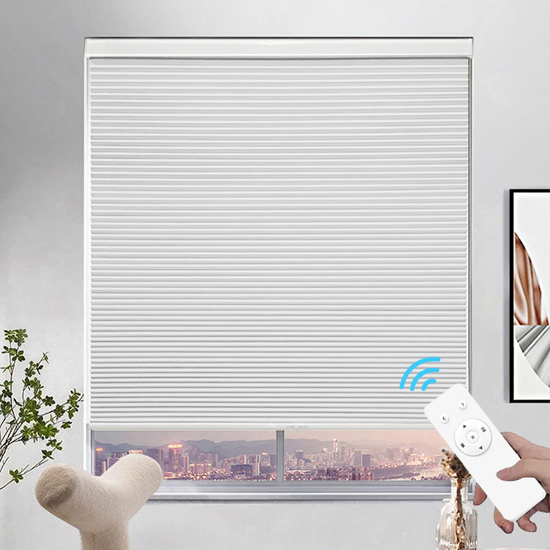 Manufacturer Cordless Cellular Fabric Honeycomb Blinds No Drill Motorized Honeycomb Blinds