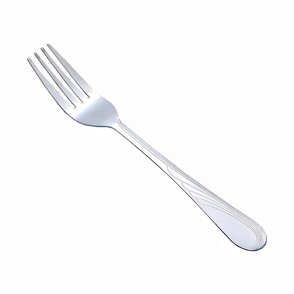 12PCS Cheap Tumble Polish Stainless Cutlery Fork Flatware Set