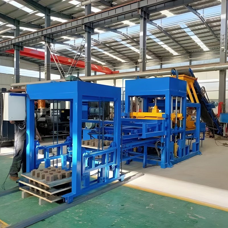 High-Efficiency Fully Automatic Hydraulic Brick Making Machine Line for Construction Sites