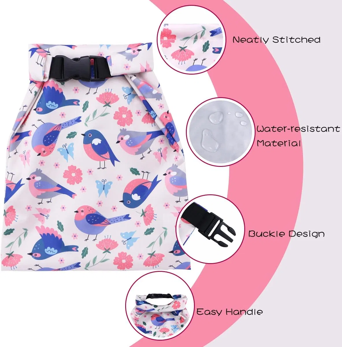 Recycled Washable Waterproof Baby Diaper Bag Wet Bags for Mommy Beach