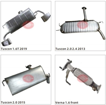 Глушитель выхлопной 409ss для Hyundai, KIA