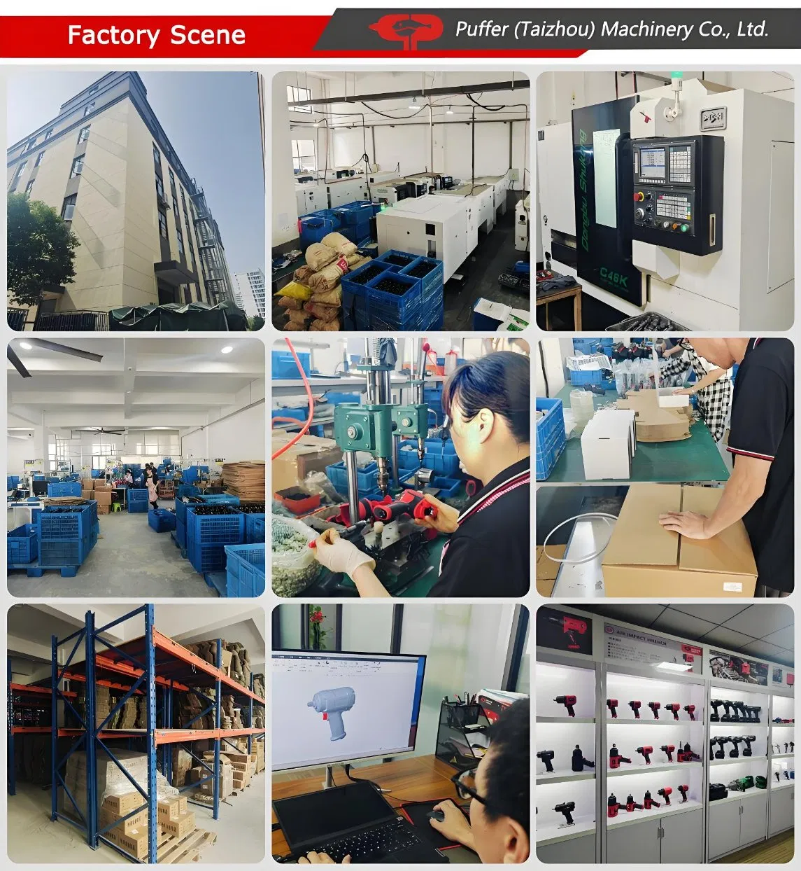 Беспроводной гайковерт 21В, набор инструментов Puffer