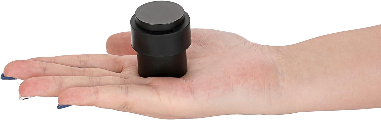 Mdmp-158 Die-Cast Zinc Door Stop, Black Finish