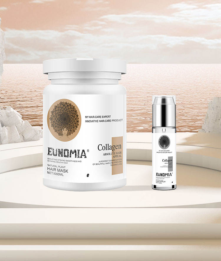 Natural Organic Collagen Hair Care Set Moisturizing Nourishing Shampoo Conditioner Anti-Dandruff Smoothing Wholesale