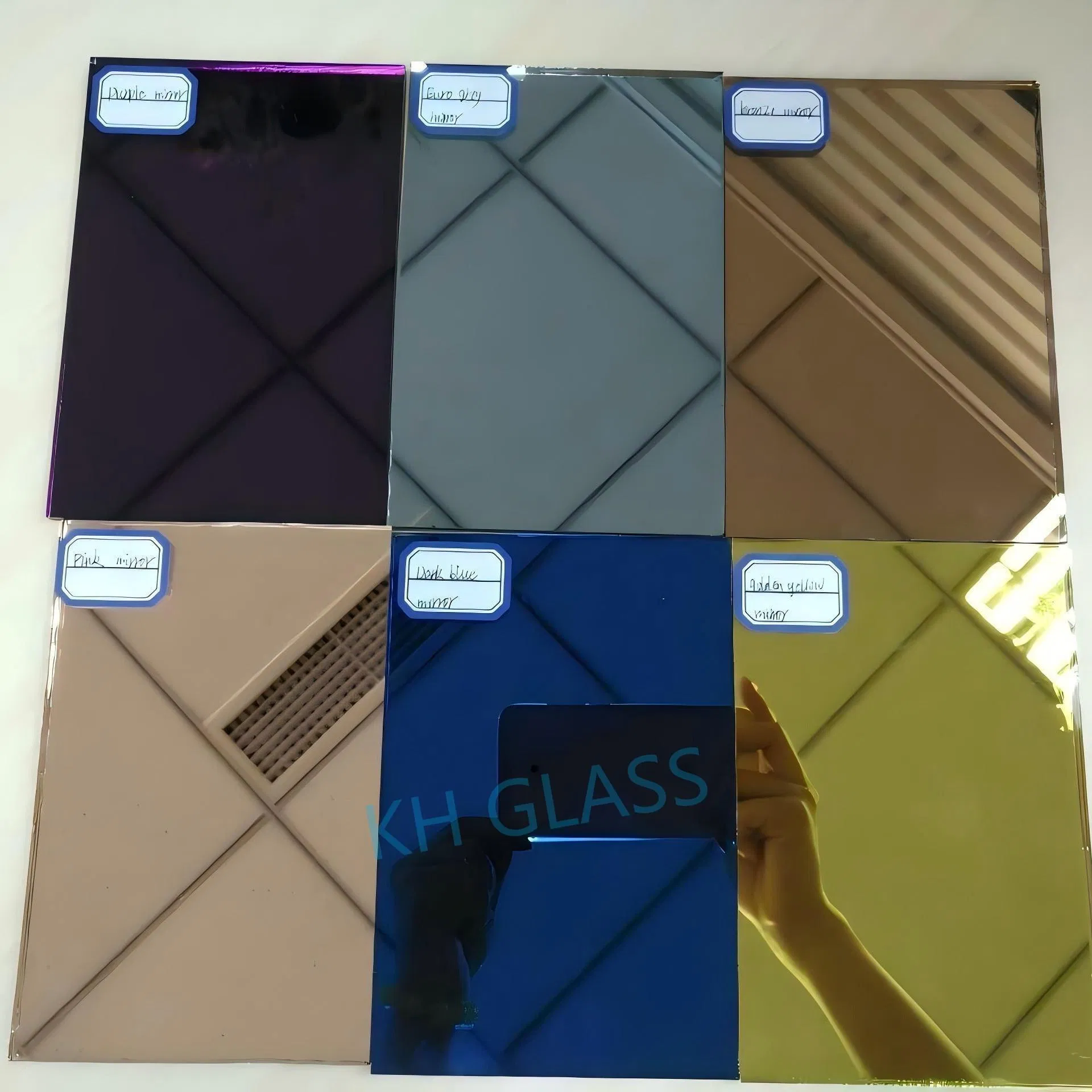 3mm Thick Multi Color Home Decoration Furniture Wall Application Colored Mirror