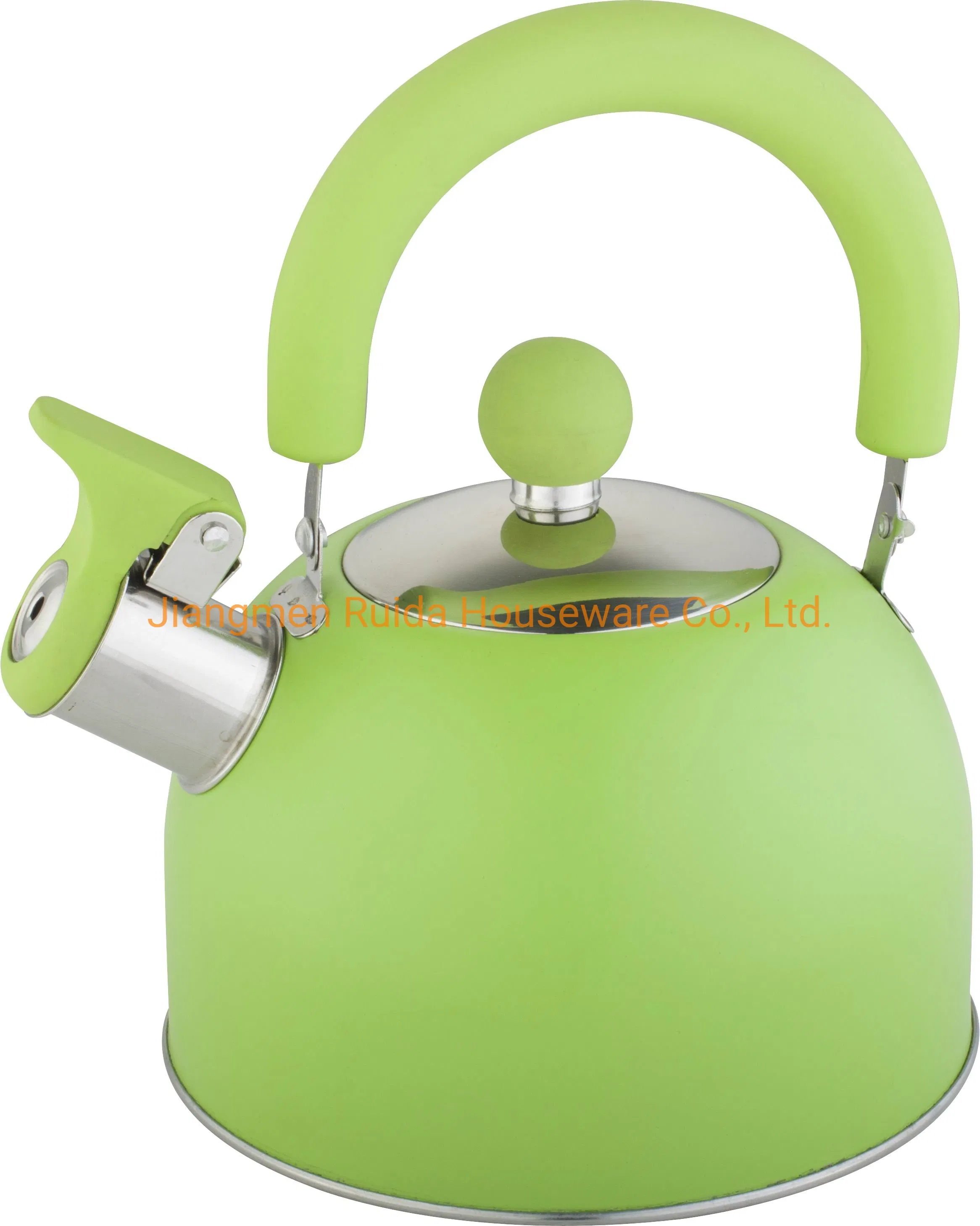 Good Price Stainless Steel Whistling Tea Water Kettle with Wood Soft Touch Handle