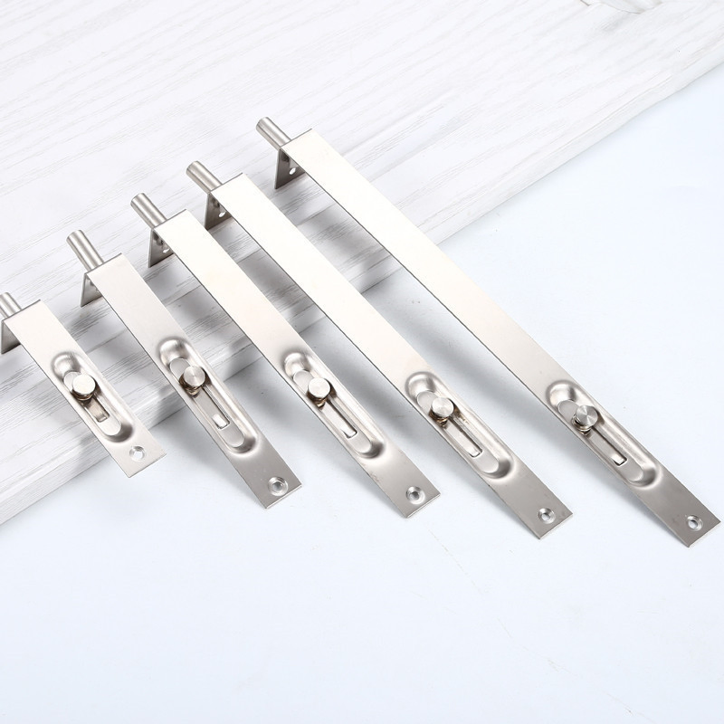 Sliding Latch Lock Door & Window Bolt Furniture Hardware Steel Concealed Bolt