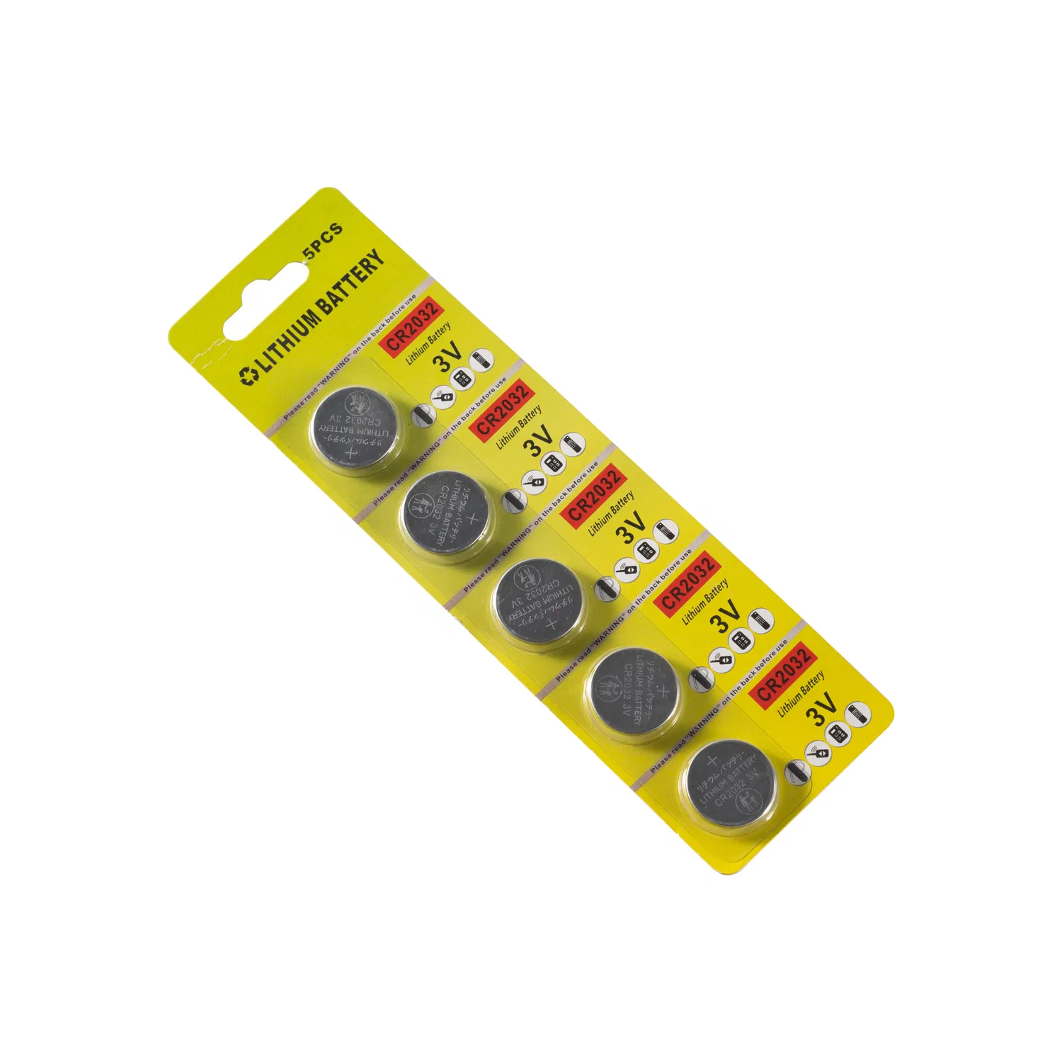 Customize Brand Logo 3V Cr2032 No Rechargeable Button Coin Cell Lithium Battery