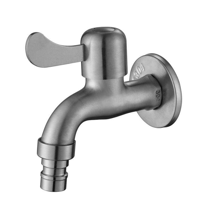 Washing Machine Tap Single Cold Water Spout Extended Nozzle Mop Sink Longtou 4 Points