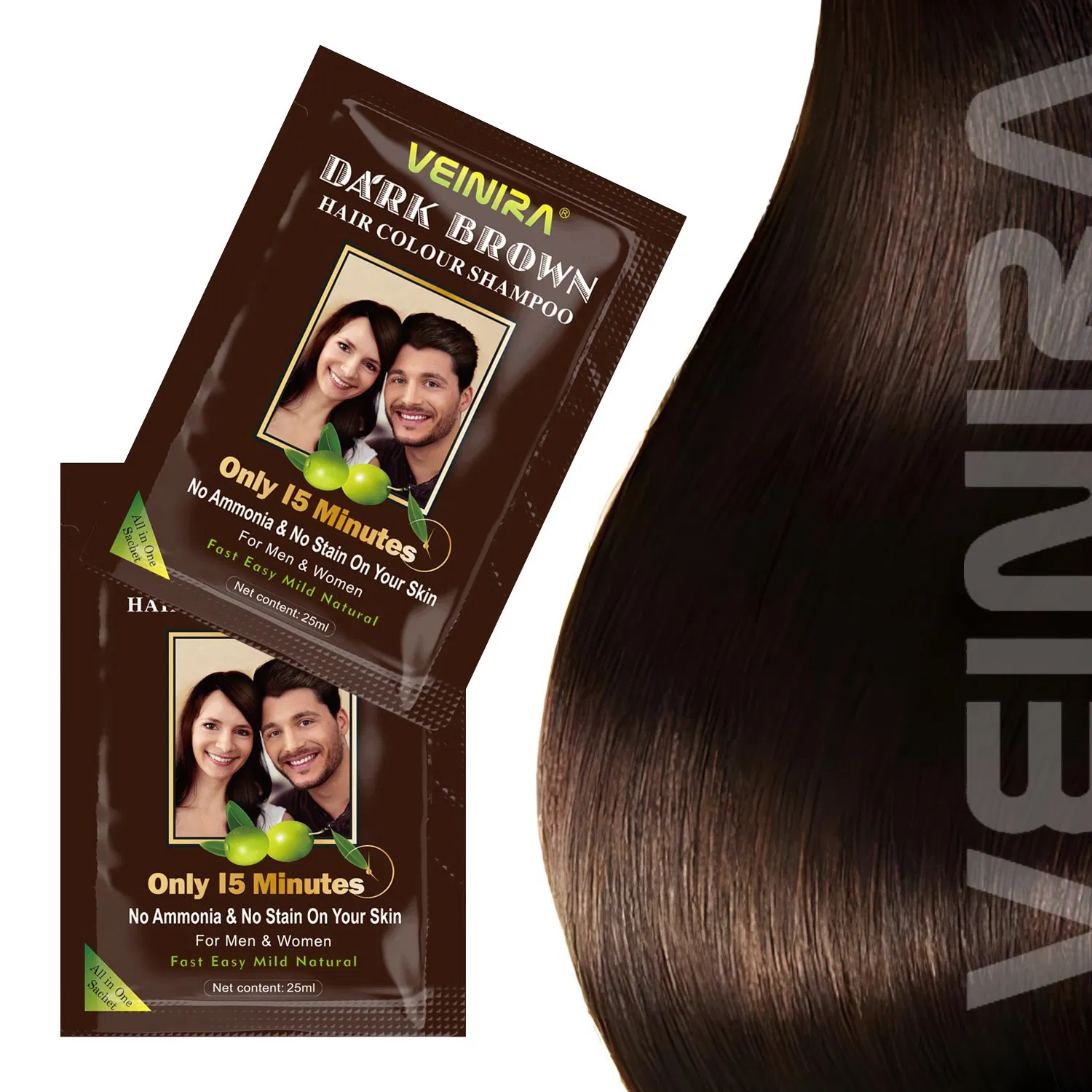 Wholesale Hair Dye Black Color Shampoo for Hair Coloring Natural Hair Color Cream 100% Cover Grey Hair