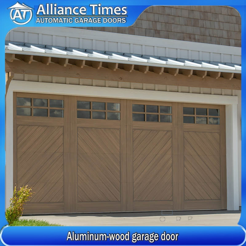 Elegant Aluminum Wood Garage Door for Stylish Carriage Houses