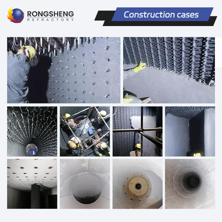 Огнеупорный цемент Rongsheng Ca50-Ca80 высокоглиноземистый