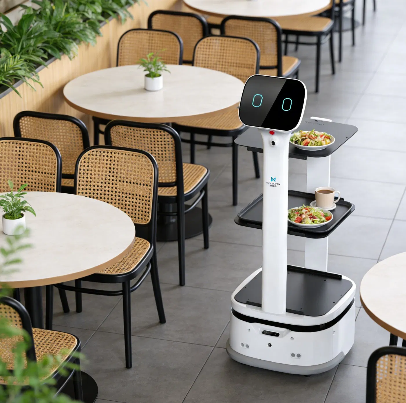 Intelligent Food Delivery Robot with Voice Control and Autonomous Navigation for Restaurants