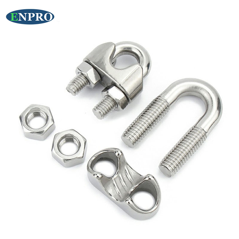 Factory Price Heavy Duty 6mm Stainless Steel 316 304 Wire Rope Clip