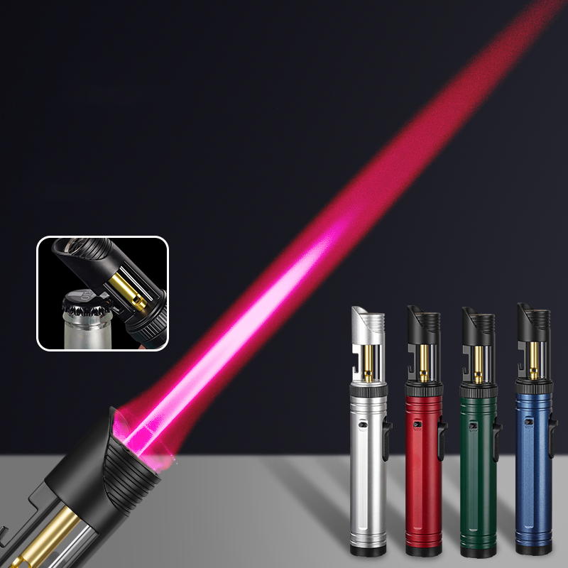 High Firepower Direct Injection Bottle Opener Spray Gun Lighter Welding Barbecue