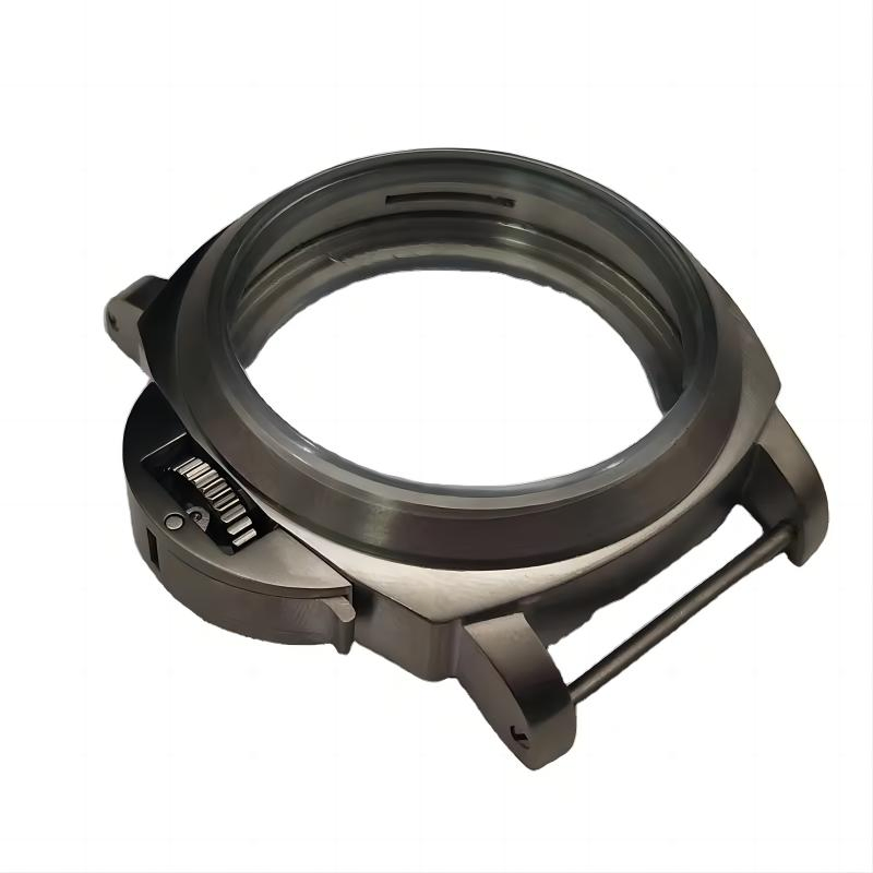 Customized High Precision Stainless Steel Metal Aluminum Watch Case Parts Watch Accessories Threaded Crown Rotating Bezel