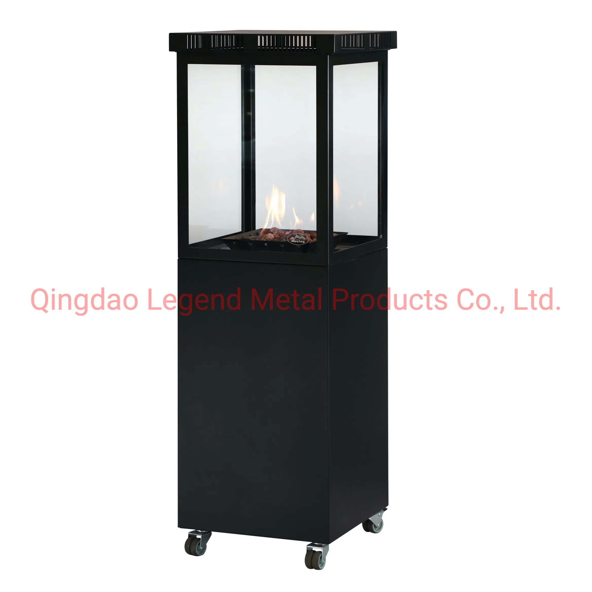 LPG Butane Propane Outdoor Fireplace with Real Flame Muztag Mkii