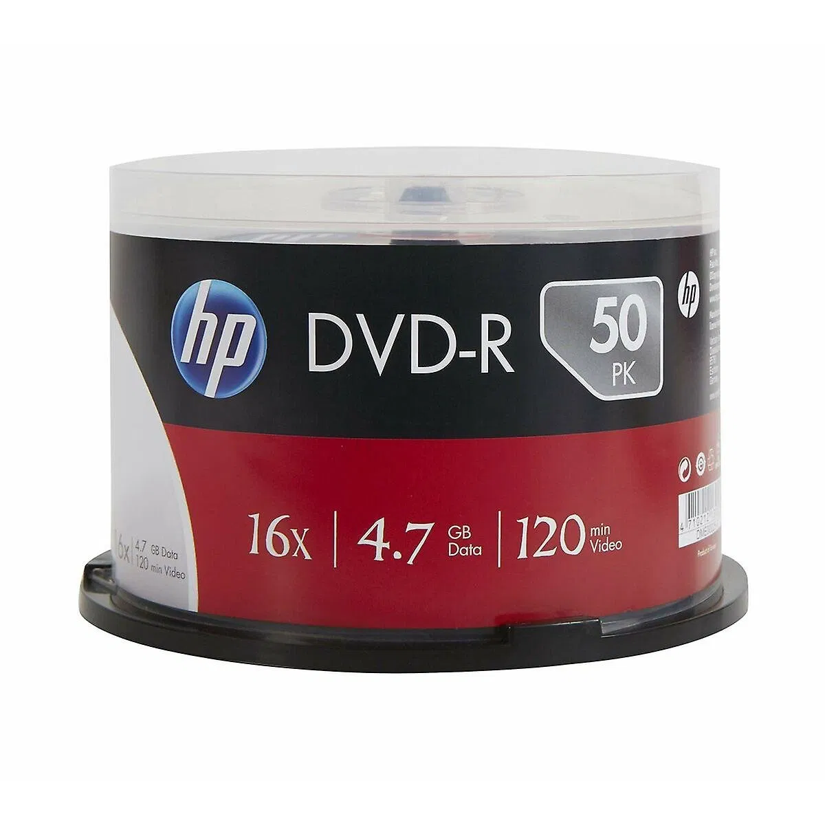 DVD-R диски 4.7 ГБ, 16x, для записи видео и данных