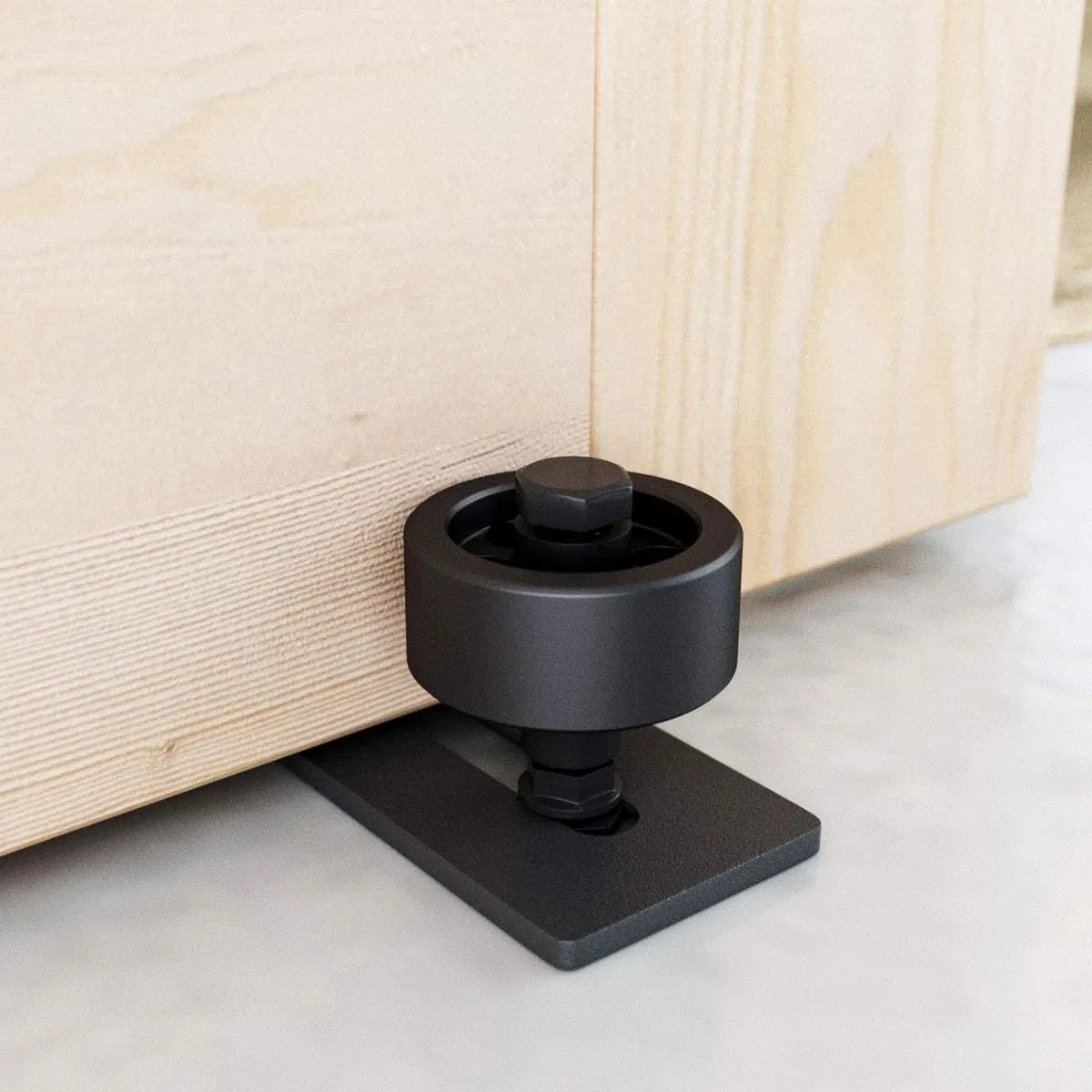 Wall Mount Adjustable Channel Stay Roller with 8 Different Setups Fit for All Sliding Barn Doors