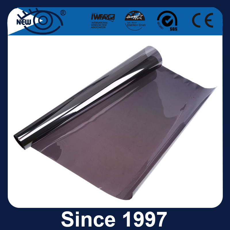 Heat Resistant One Way Vision Glass Reflective Green and Silver Building Window Film