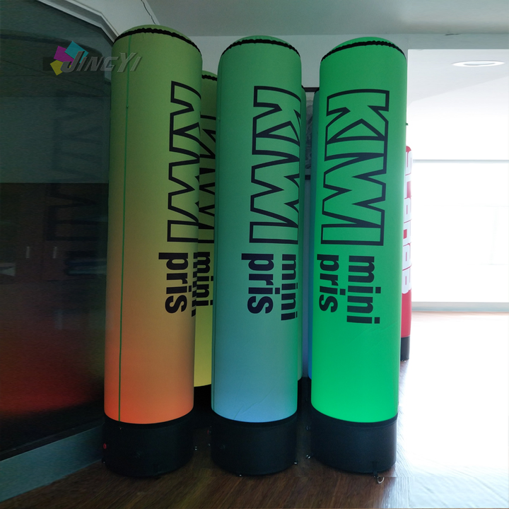 Custom Brand Logo Versatile LED light Tube Column Display for Outdoor Event