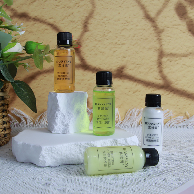 Factory 30ml Bottle Travel Shower Gel Hotel Toiletries Set OEM Hair Shampoo