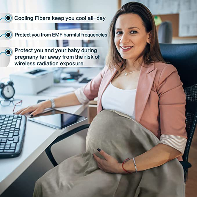 Anti Electromagnetic Emf/RF Shielding Radiation Proof Radio Wave Protection Maternity/Pregnant Blanket