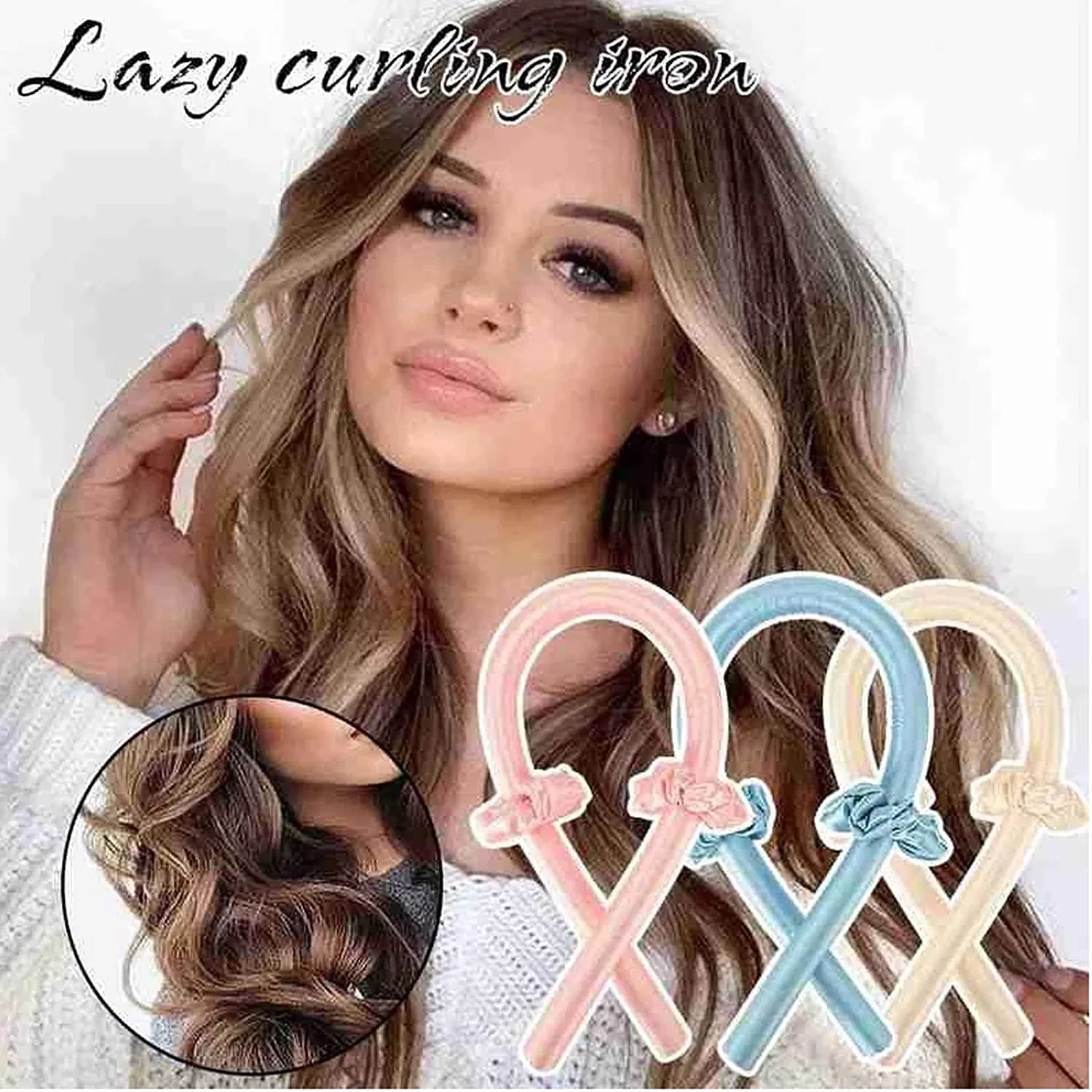 Бигуди без нагрева Portable Heatless Curling Rod Headband