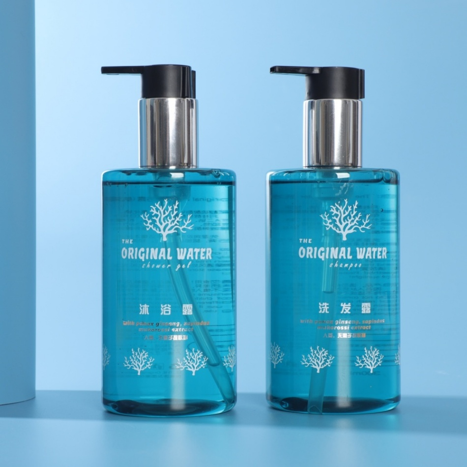 Wholesale Private Label Luxury Hotel Gentle Amenity Body Wash Bottle Toiletries