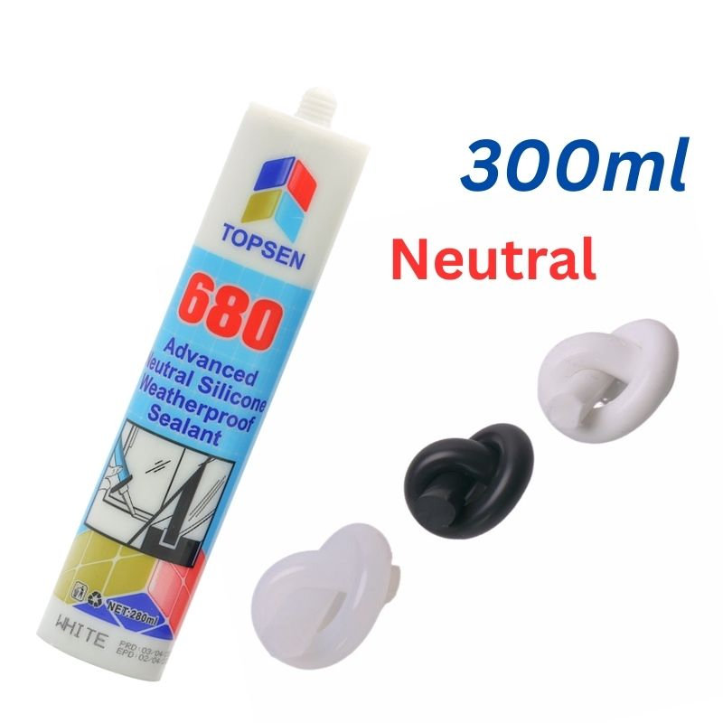 Topsen 680 100% Silicone Sealant Guaranteed No White Oil, No Shrinkage
