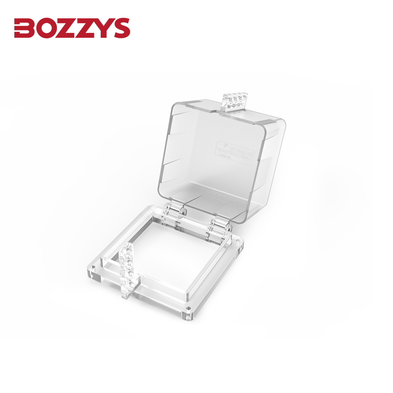 Transparent Plastic E-Stop Push Button Lockout Electric Button Lockout Protection Cover