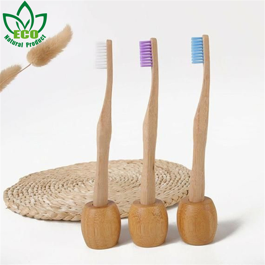 Toothbrush Holder Stand Biodegradable and Eco-Friendly Bamboo Storage Organizer Shelf Rack Household Sustainable Accepable