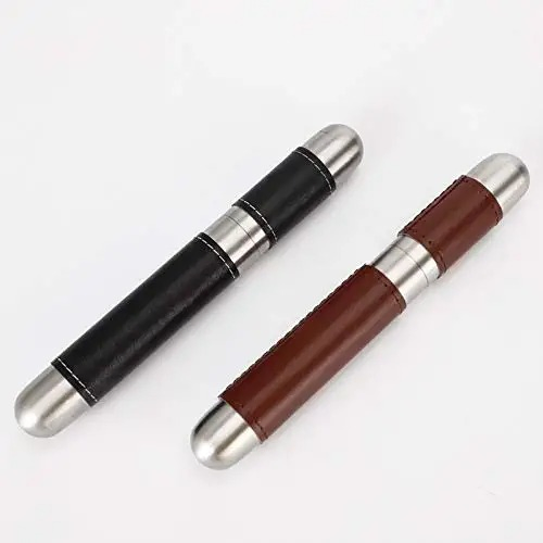 Portable Stainless Steel Single Cigar Tube Holder Cigar Case Box